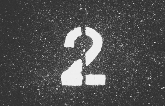 Number 2 representing two factor authentication