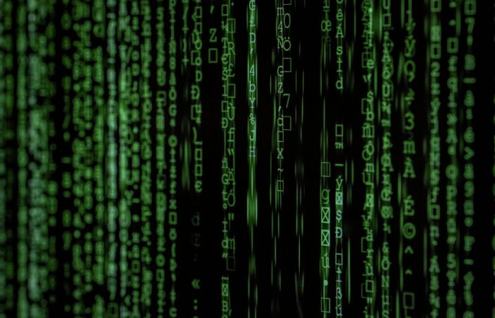 Matrix style cybersecurity code